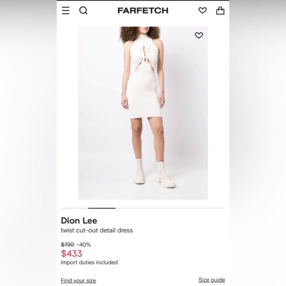 Dion Lee twist cut-out detail dress